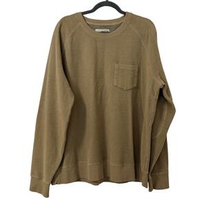 Grayers Outdoor Garments XL Brown Cotton Pocket Sweatshirt Elbow Patch Earthy